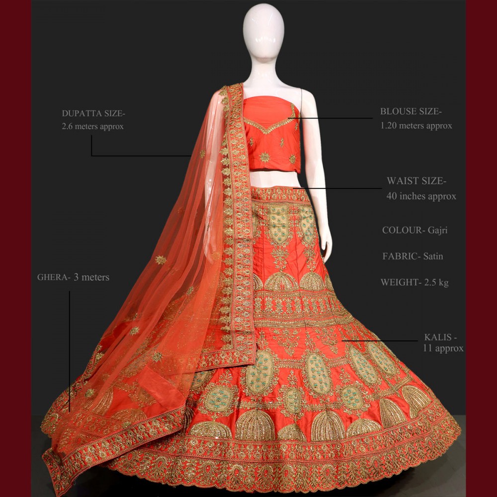 simple red indian wedding lehenga 2016 - Google Search | Indian wedding  lehenga, Simple lehenga, Lehnga designs