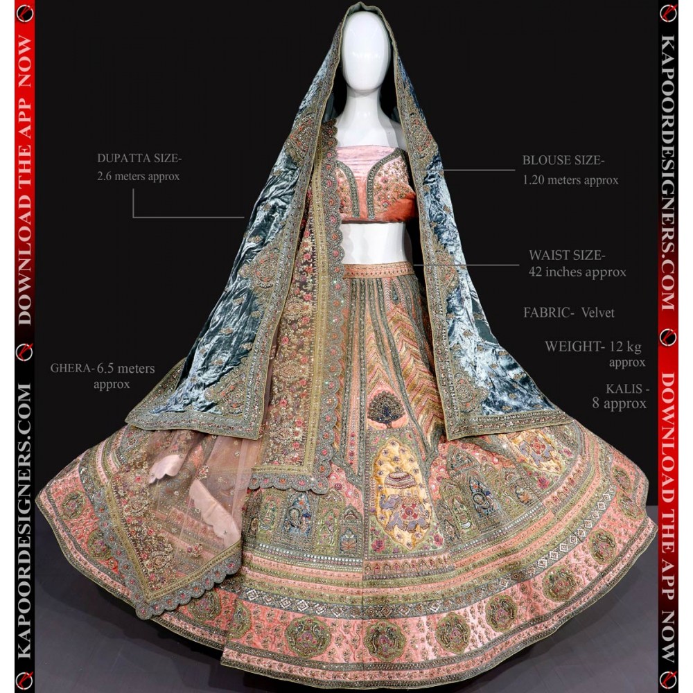 Red Handcrafted Lehenga by Kunal Vagela | Rajasthani dress, Indian designer  outfits, Indian bridal fashion
