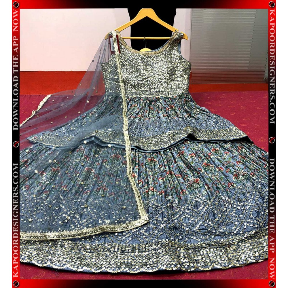 Georgette Anarkali Kurta With Dupatta Dress Wedding Gown Partywear Long  Kurti | eBay