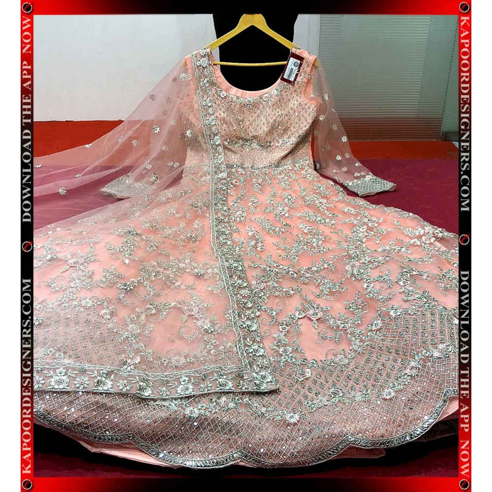Ladies Georgette long designer fancy Party Wear Gown at Rs.950/Piece in  delhi offer by Vasan Shree