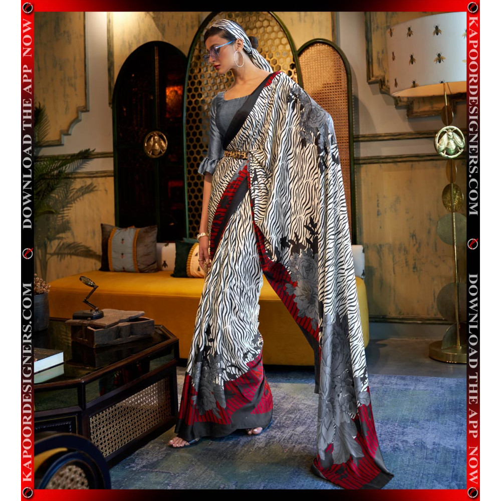 10010-KALIZEY GREY ( SAREE )