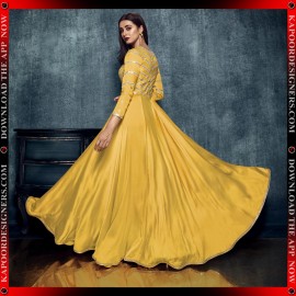 SKS-BREEZE-3087 YELLOW ( GOWN )