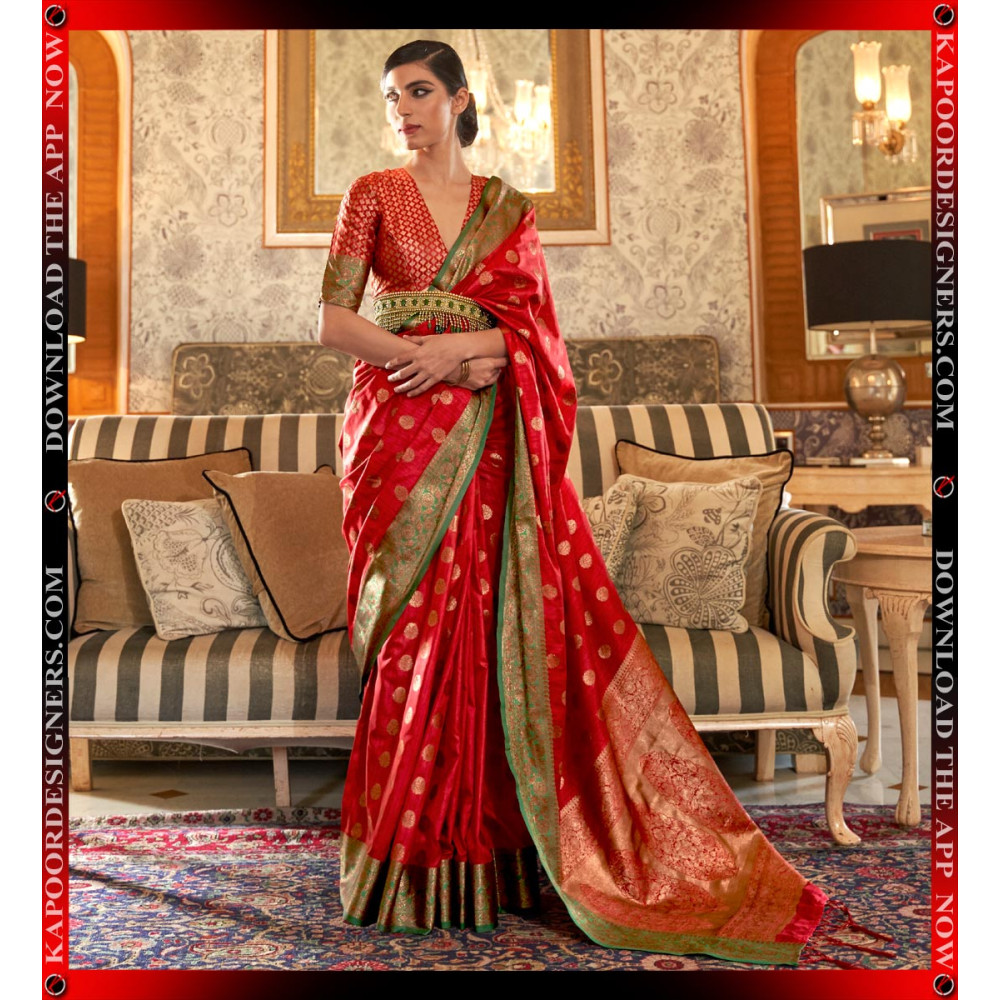 RF-KARIVAA SILK RED ( SAREE )